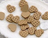 15mm Little Heart Cookie Cabochons - 8 pc set