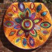 In Bloom Orange Applique Quilt- Portion of Proceeds to Charity