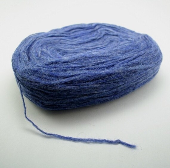 Yarn Pure Unspun Wool Blue nr 1431 FREE by TheIcelandicWool