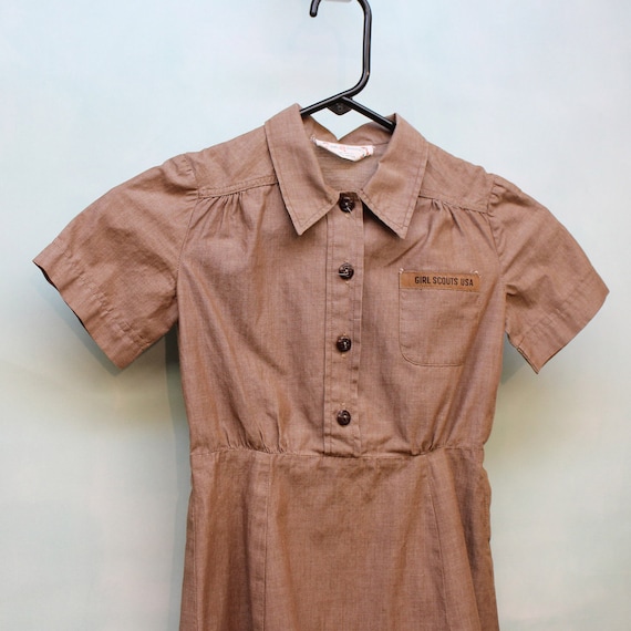 60's/70's Girls Brownie Girl Scout Uniform