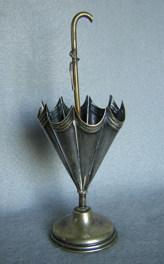 Antique Victorian Figural Umbrella Stand Toothpick Holder