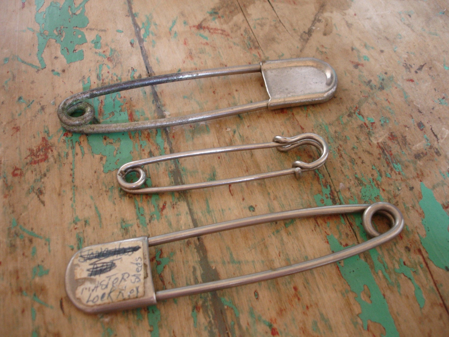 Vintage Oversized Safety Pins by AlphieBug on Etsy