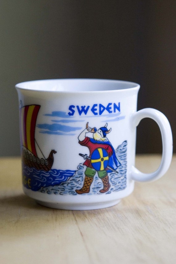 Vintage Viking Coffee mug from Sweden