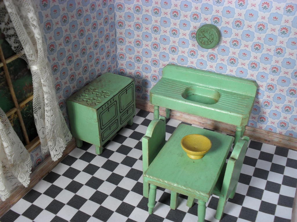 What Is A Glider Kit >> Vintage Strombecker Dollhouse Green Kitchen Furniture 1930s What Is A Glider Kit >> Vintage Strombecker Dollhouse Green Kitchen Furniture 1930s