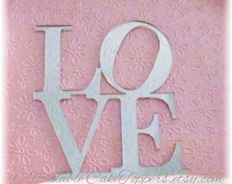 Love Cake Topper - Wedding Cake Topper - Custom Cake Topper - Mr and Mrs - Bride and Groom