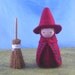 Felt Doll Red Witch Girl - Waldorf inspired