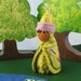Dragonfly Gnome Doll in Green-- Waldorf Inspired