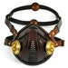 Steampunk Leather Mask Made Of Chestnut Brown Leather By Mannandco