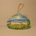 Hand painted hanging sea shell art