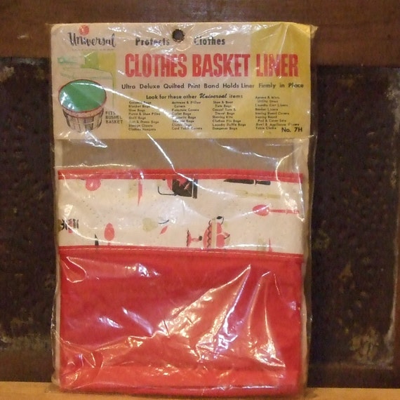 1965 Plastic BUSHEL BASKET Liner for LAUNDRY BASKET in