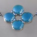 Translucent blue glass celtic chocker