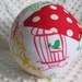 Fabric Jingle Ball LARGE with Tweet Tweet Birdcage fabric