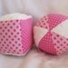 Pink Cloth Jingle Ball and Block Baby Toy Set