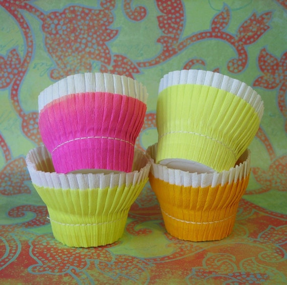 Vintage Crepe Paper Nut Cup Party Favors