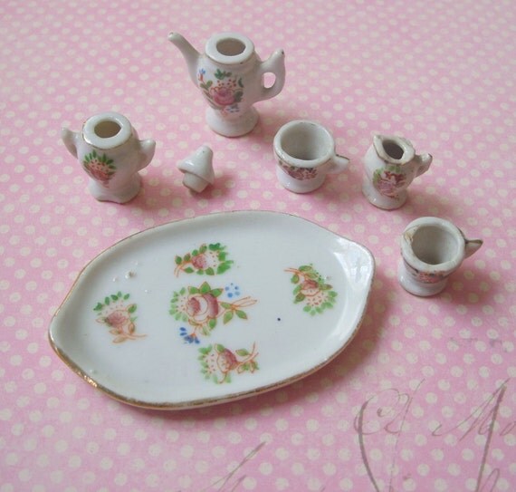 Vintage Miniature Porcelain Tea Set Pico Occupied Japan