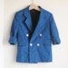 Vintage Little Boy 80's Blazer - Blue and Black (size 5)
