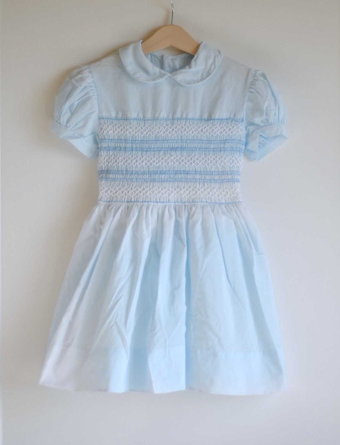 RESERVED... Vintage 1950's Little Girl Party Dress Blue