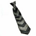 Beaded Women's Tie Black Gray 1980s Vintage