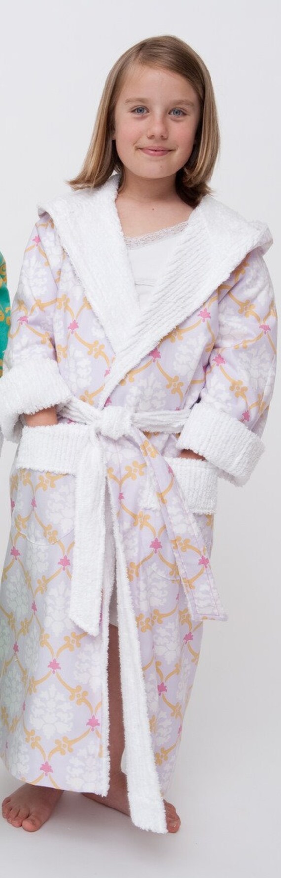 Girl'sTween Lavender Bath Robe Size 10/12