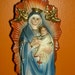 Our Lady of Perpetual Help with Baby and Starbust Handpainted Catholic Statuette Religious 1979-1980 Indoor