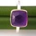 Golden Faceted Amethyst Birch