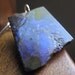 Reserved ammolite necklace in cobalt blue, charcoal grey and sterling silver. handmade by splurge.