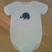 30 Baby shower onesie napkins or banner decoration adorned with elephants - in any color. Great for safari jungle theme.