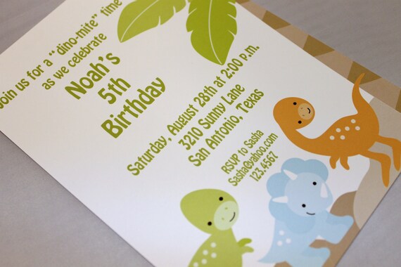 Dinosaur Birthday Invitations Il_570xn