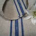 antique chunky and cushy ROYAL BLUE pillow runner