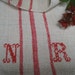 grain sack antique hemp linen faded red elegant cushion biological WEDDING DECOR