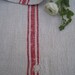 grain sack antique FADED RED primitive pillow tablerunner benchcushion handsewn patches