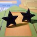 Black Star Stud Earrings