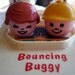 Fisher Price Bouncing Buggy, 1973, Toy, Original Pull String, Children, Fun, Movement and Noise, Pull Toy, Great Vintage Condition