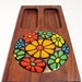 1960's Mod Flower Power Cheese Tray design by Ernest Sohn