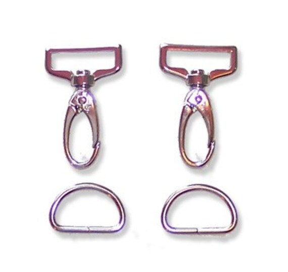 1 Inch D Ring and Hook Set Bag and Purse Hardware by EllenMedlock