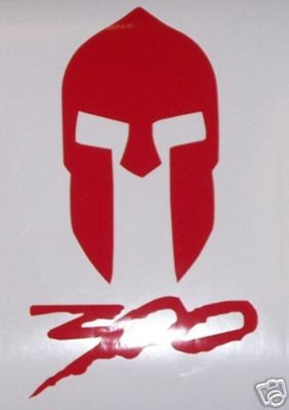 Spartan Helmet 300 LARP logo decal sticker. SCA Frank Miller