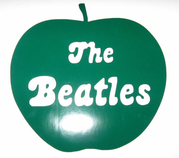 The Beatles Apple Logo Rub-On Vinyl Decal Sticker John Lennon