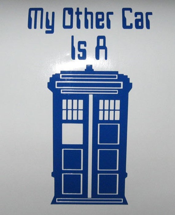 Doctor Who My Other Car Is A Tardis Vinyl Decal Sci-fi Sticker