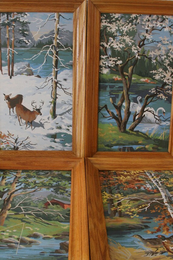 Incredible Four Seasons Set of 4 Paint By Number