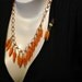 14 Carrot Necklace/Earring Set, Lampwork Bead and Copper Chain