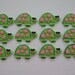 Turtle Cupcake Toppers - Girl Turtle with Pink Dots - Edible Fondant Cupcake Decorations - READY TO SHIP