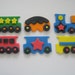 Choo Choo Train Cupcake Toppers - Edible Cupcake Decorations - READY TO SHIP