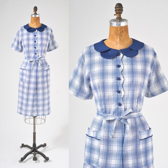 1950s style shirt dress