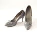 Dove Gray with Bows 1950's Stilettos