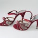 Pink Suede Charles Jourdan Rhinestone Strappy Stilettos