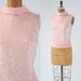 1950's Pink Sequin Beaded Shell - Petal Pink Vintage Sweater