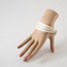 Vintage Mod White Go Go Bangle Bracelet