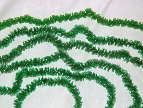 vintage plastic green christmas garland vintage plastic green christmas garland