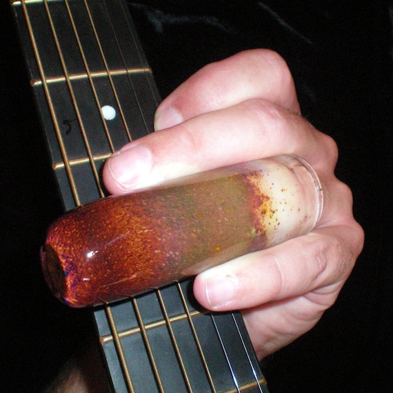 Guitar Slide Custom Handblown Glass Made to by PetrichorArts