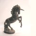 Vintage Metal Unicorn Statue with great age patina